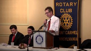 Robert York - Guest speaker at the 2014-15 Mount Carmel Area Red Tornado Banquet