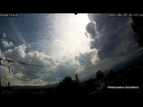 Durchgang einer Böenwalze am 29. Juni 2021 im Zeitraffer.