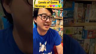 Different Levels of Game Strategy 😅💚❤️🩵💛💜 #boardgames #tabletopgames #gamestrategy