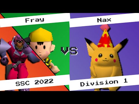 Fray (Ness, Falcon) vs Nax (Pikachu) - SSC22 D1 - SSB64