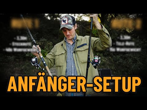 Fishing rods for beginners at the trout pond