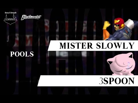 3Spoon (Puff) vs MisterSlowly (Falcon) - BLACKOUT 1 SSBM - Pools