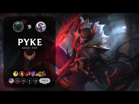 Pyke Top vs Fiora - NA Grandmaster Patch 13.1