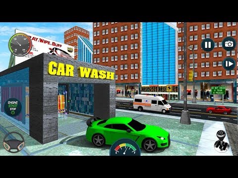 Sports Car Wash Gas Station Video