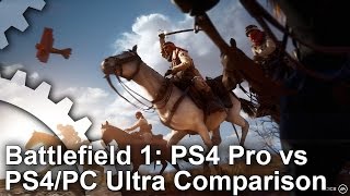 [4K] Battlefield 1 PS4 Pro vs PS4/PC Ultra Graphics Comparison/Analysis