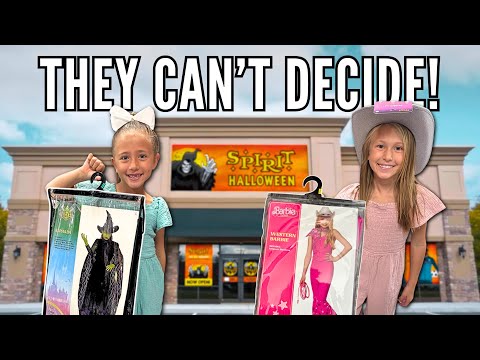 They CAN’T DECIDE On Halloween Costumes! | Halloween Shopping & Decorating for Spooky Season 🎃