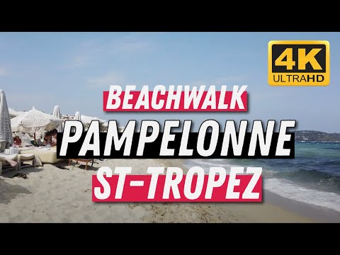 Beachwalk - Saint-Tropez ☀️ Pampelonne - France [ 4K ] Summer Walking Tour