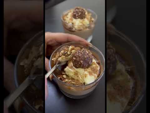 Ferrero rosher dessert                 #foodlover #youtubeshort #dessert #chocolatecake#viralvideo