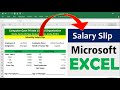 How To Create Salary Slip In Excel Payslip In Excel Salaryslip