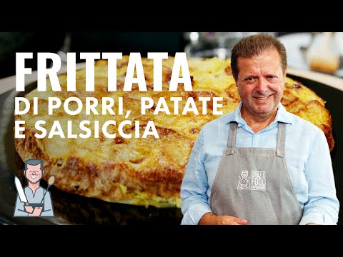 FRITTATA DI PORRI, PATATE E SALSICCIA - Squisita!