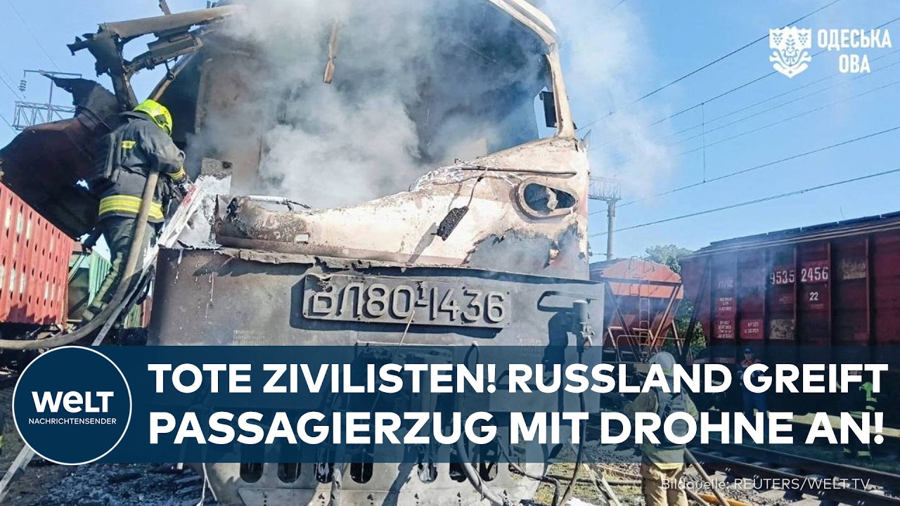 ANGRIFF AUF PASSAGIERZUG: Russland tötet ukrainische Zivilisten in der Region Odessa!