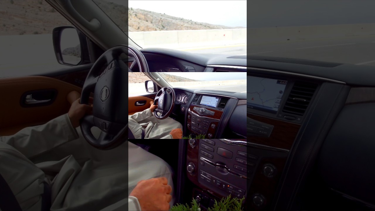 日産パトロールV8でオマーン国ジャバルアフダル山を走る　甲