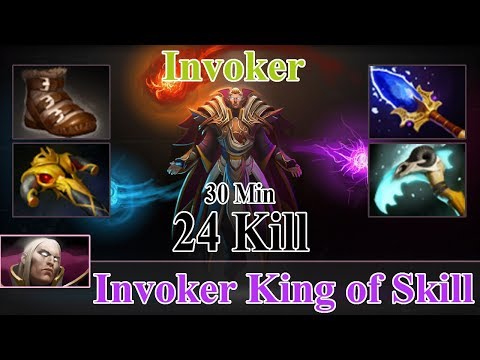Godlike - [Invoker] Midlane Ez Game 24 Kill | King of Skill | Dota 2 Sroksre Gameplay #Dota