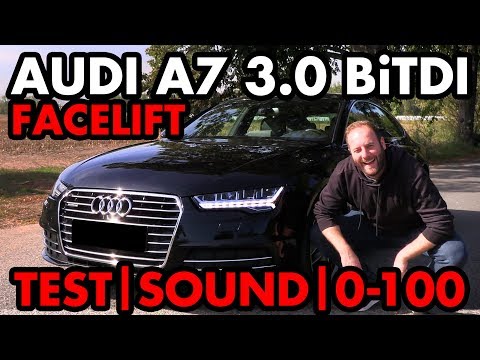 Audi A7 Sportback 3.0 BiTDI Facelift (4G C7) | TEST & EXHAUST SOUND + 0-100 | OEM / STOCK | XHAUST