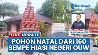 Unik! 160 Sempe Berbentuk Pohon Natal Hiasi Negeri Ouw Maluku Tengah, Angkat Identitas Budaya Lokal