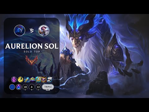 Aurelion Sol Top vs Fiora - EUW Grandmaster Patch 13.8