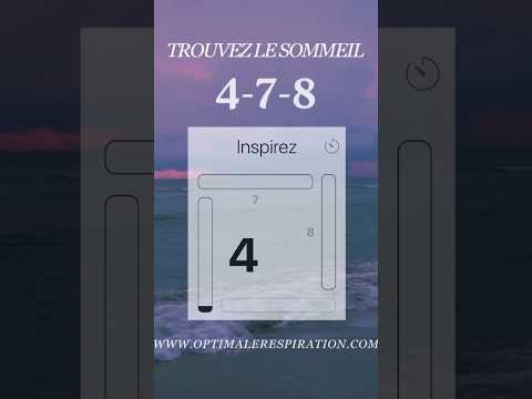 Insomnie ? Solution de Respiration 4-7-8 pour un Sommeil Rapide #bienêtre #respiration #relaxation