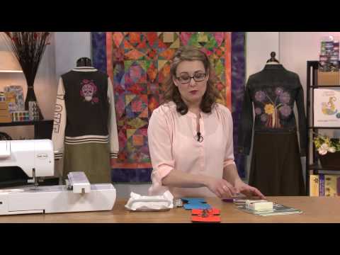 Absolute Beginner Machine Embroidery Preview 12: Hoopless Embroidery