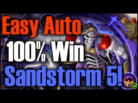 How to Auto Sandstorm 5 With Average Gear! 100% Win!