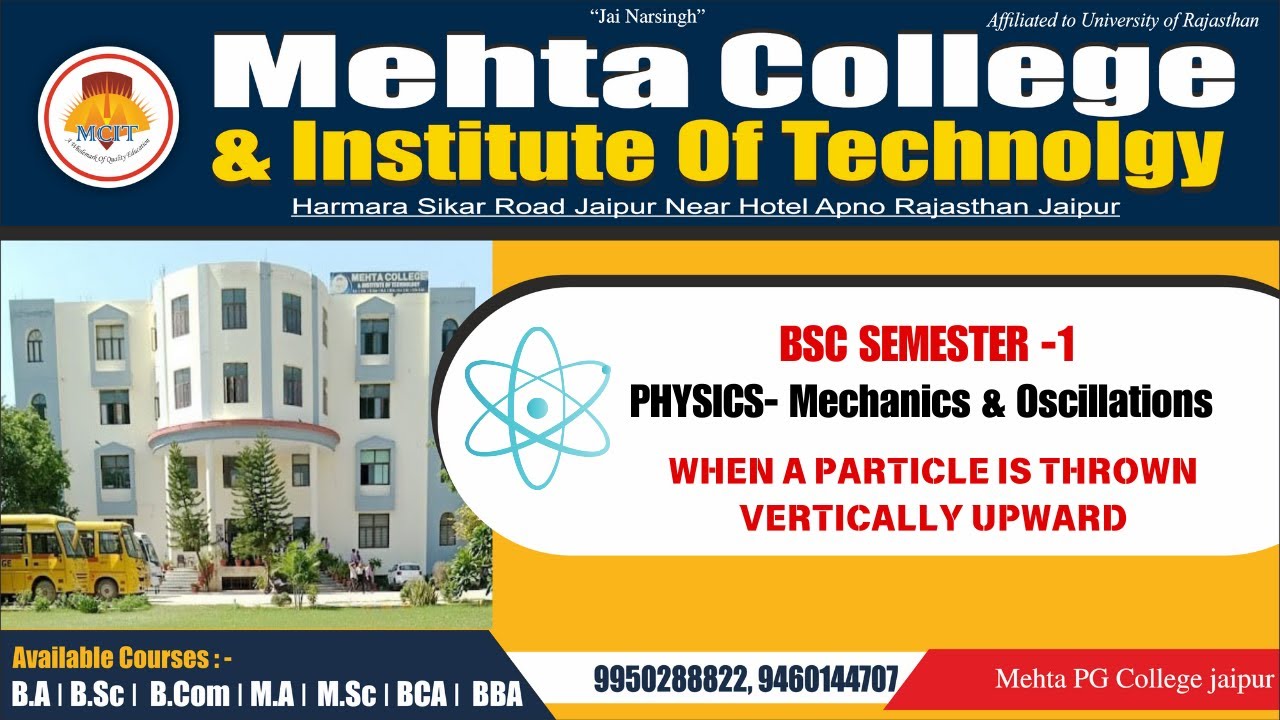 WHEN A PARTICLE IS THROWN VERTICALLY UPWARD 