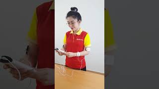 Video máy massage xung điện 2 điện cực 4 miếng dán Nikio NK-103 - Pin sạc