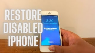 How to unlock disabled iPhone through iTunes (iCloud Backup)