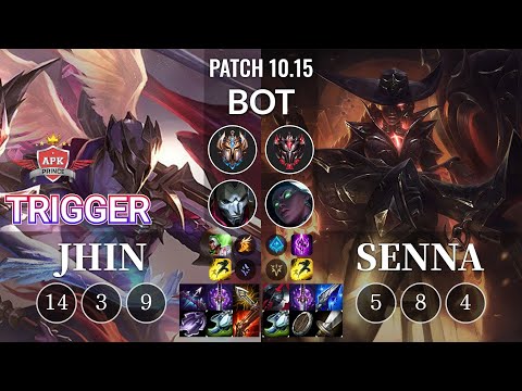 APK Trigger Jhin vs Senna Bot - KR Patch 10.15