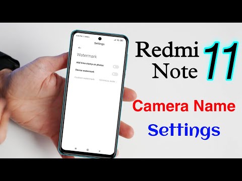 Redmi Note 11 Camera Watermark Settings | Redmi Note 11 Camera me Name Kaise Change Kare
