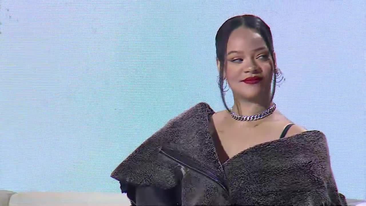 Rihanna speaks ahead of her Super Bowl LVII halftime performance thumnail