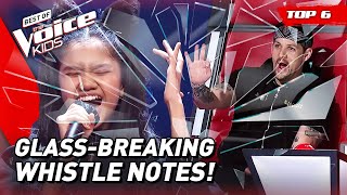 The HIGHEST WHISTLE NOTES in The Voice Kids!  🤯| Top 6