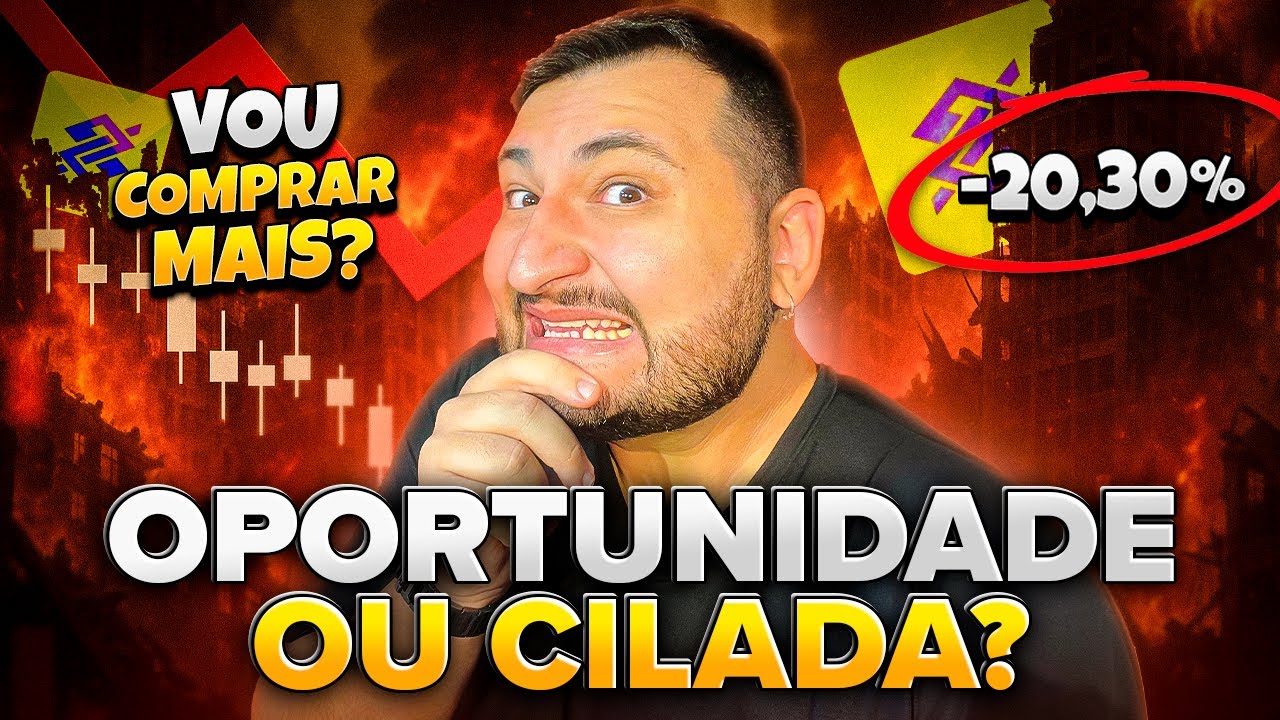 BBAS3: Banco do Brasil em QUEDA LIVRE! Análise completa!