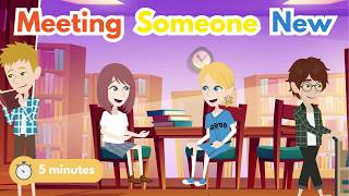 5-Minute English Conversation Practice: Meeting Someone New (Library Small Talk)