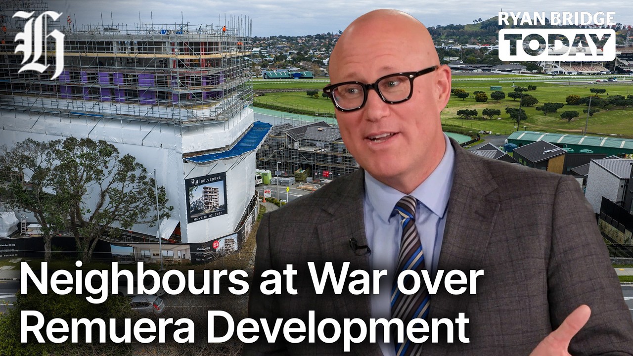 Oil futures point down; neighbours at war over Fletcher Remuera development | Ryan Bridge TODAY