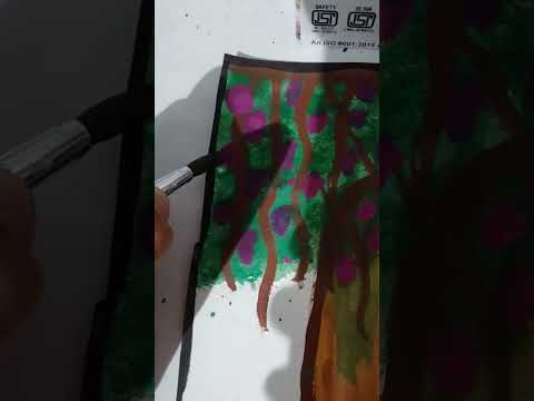 painting of door with flowers 🌺🌺