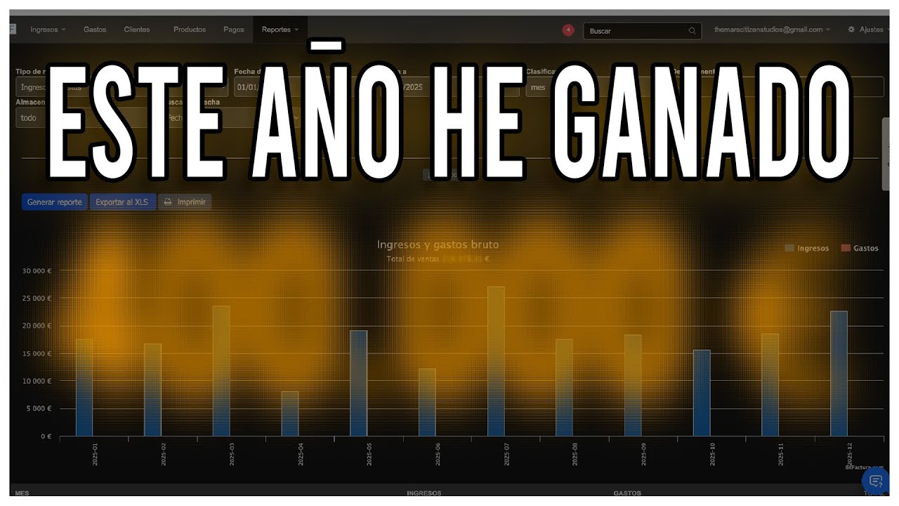 ¿Cuánto he ganado este año?