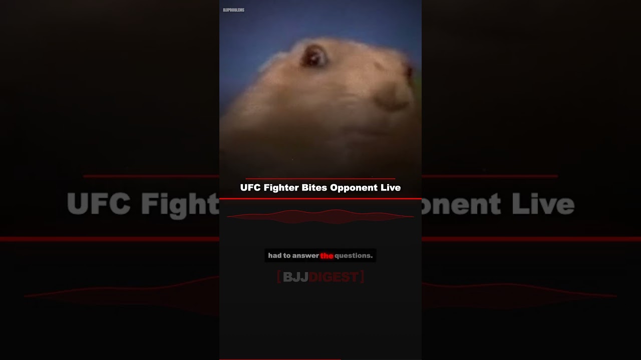 UFC Fighter Bites Opponent Live #Shorts