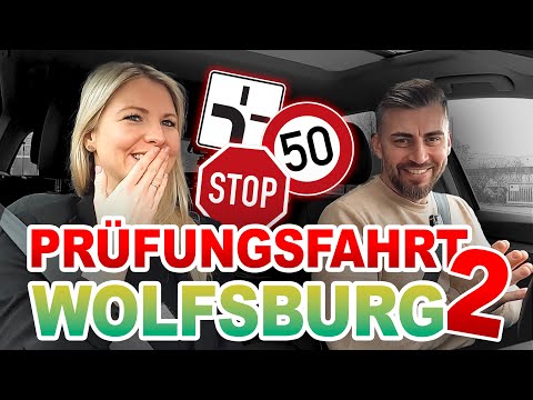 Prüfungsfahrt in Wolfsburg🐺  Darauf achtet der Prüfer! Fahren in der Innenstadt l Fahrprüfung PKW 🚗