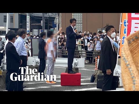 Shinzo Abe shot: TV cameras capture attack on former PM and suspect's arrest