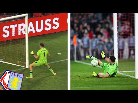 Emiliano Martinez vs Lille (last penalty save) & fans reactions | lille vs aston villa 18.4.2024