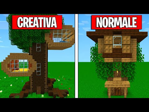 CREATIVA vs NORMALE - SFIDA DI COSTRUZIONI SU MINECRAFT ITA!!