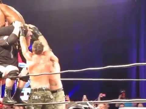 Bully Ray & the Briscoe Brothers put a wrestler through a table
