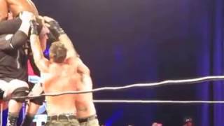 Bully Ray & the Briscoe Brothers put a wrestler through a table