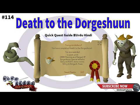 OSRS│How To Complete Death to the Dorgeshuun Quest 2021│Urdu & Hindi