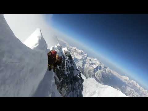 Mount Everest, wejście koło szczytu.