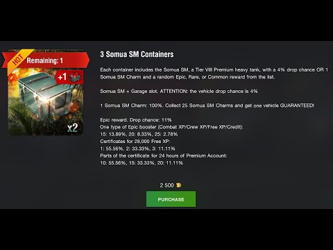 Opening x3 Somua SM Containers | World of Tanks Blitz