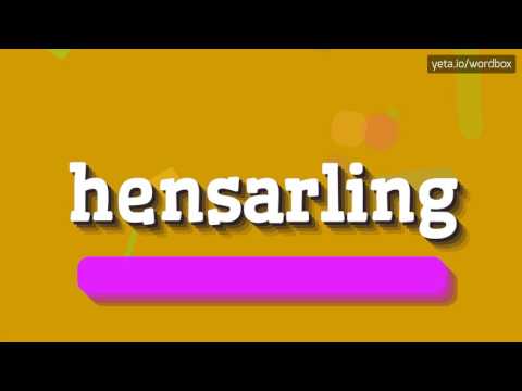 HOW TO SAY HENSARLING? #hensarling