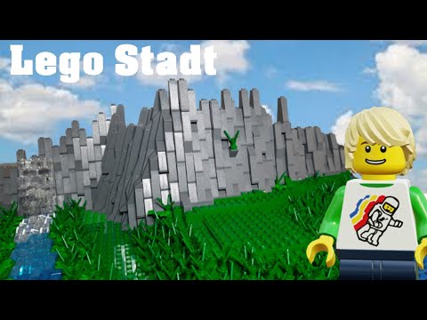 Lego Stadt ( Teil 75) - Der Ländliche Bereich[16] - Weiterbau am Berg⛰