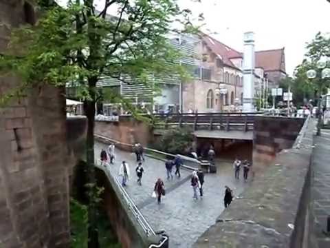 Nürnberg, Aussenmauer - Königstor u. Frauenturm