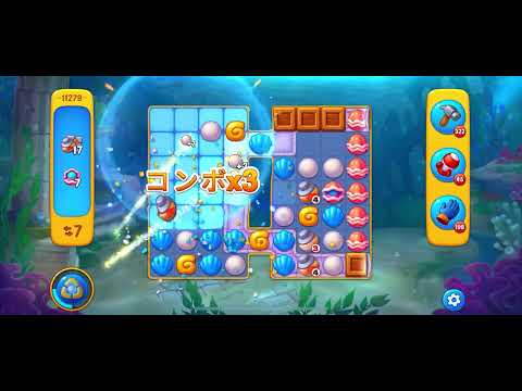 Fishdom level 11279 no boosters フィッシュダム ノーマル