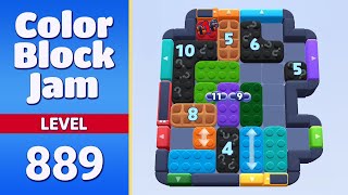 Color Block Jam - Level 889 Walkthrough 🧩 | Solution & Gameplay (Rollic Games) 📱